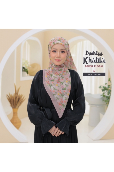 BAWAL FLORAL KHALILA - DUSTY ROSE